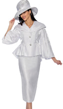 Load image into Gallery viewer, GMI Shimmer Shantung Skirt Suit with Peplum Jacket - 6792
