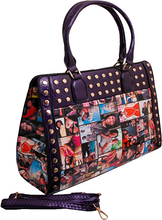 Load image into Gallery viewer, Michelle Obama Studded Satchel - PUR-MZ200018
