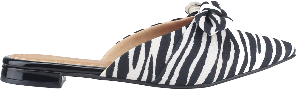Brazilian Zebra Print Mule