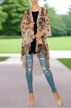 Load image into Gallery viewer, Animal Print Lace Jacket

