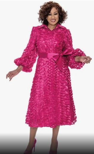 Dorinda Clark Cole - Belted Dress with Enhanced Sleeves