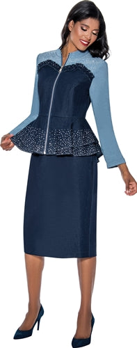 Devine Sport -   Two-tone Denim Skirt Set - Sport Style #63922
