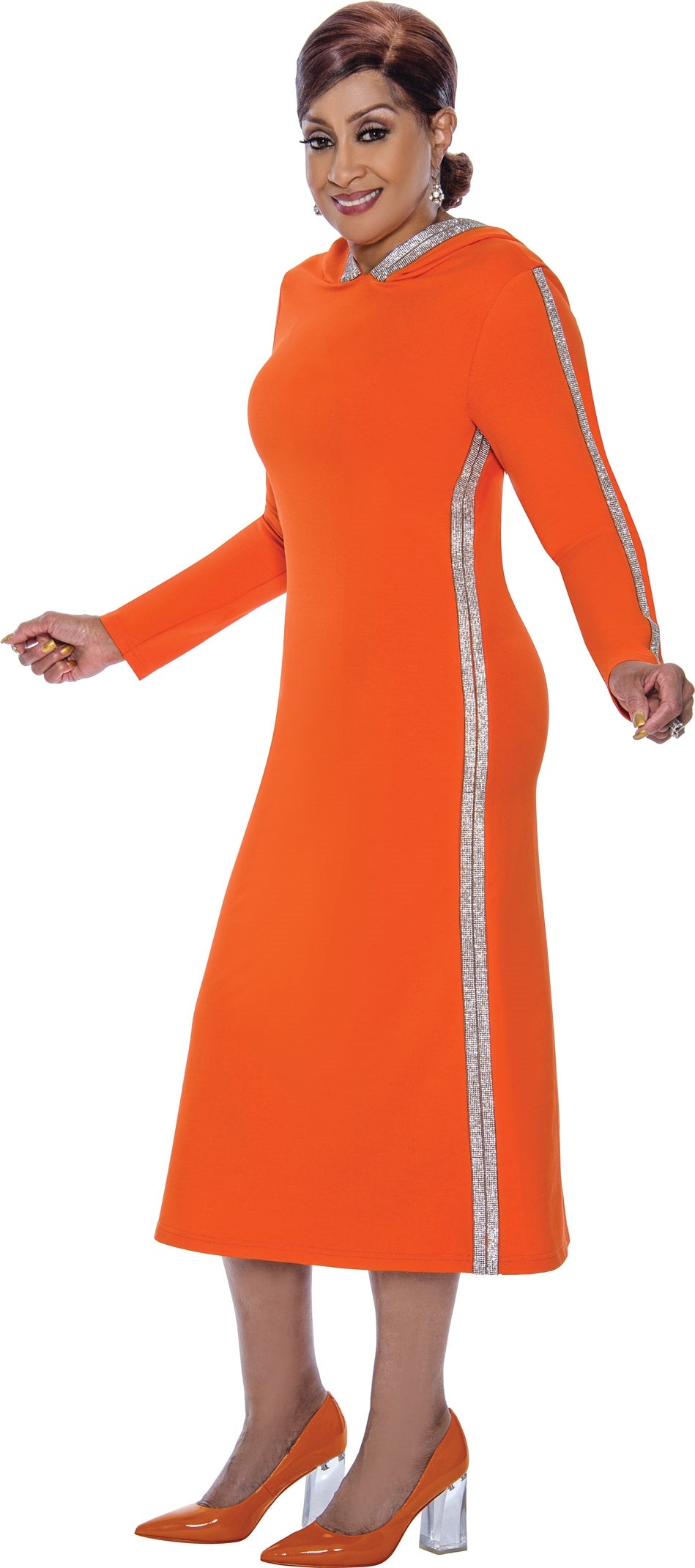 Dorinda Clark Cole - Embellished Hooded Dress
