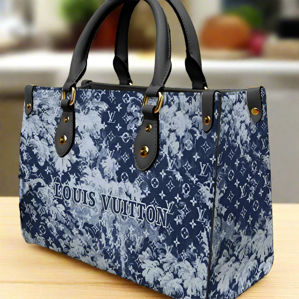 Blue PU Leather Handbag - PUR2500001
