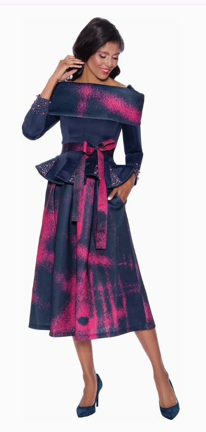 Stellar Looks Scuba Skirt Suit - Style #SL1822
