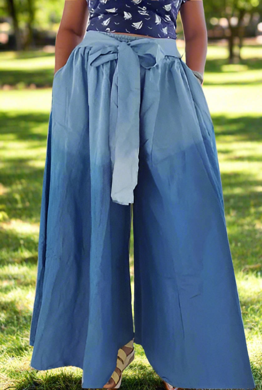  denim palazzo pant 