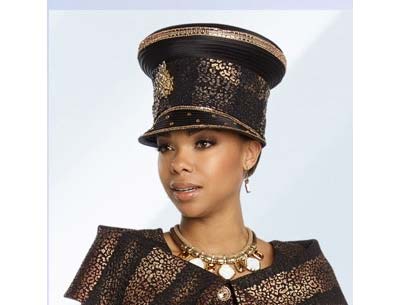 Donna Vinci - Rhinestone-Captain's Hat - h5648