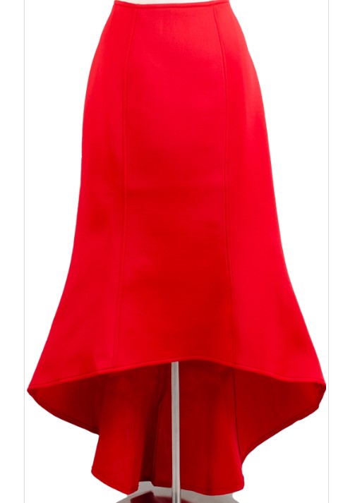 High Low Scuba Skirt