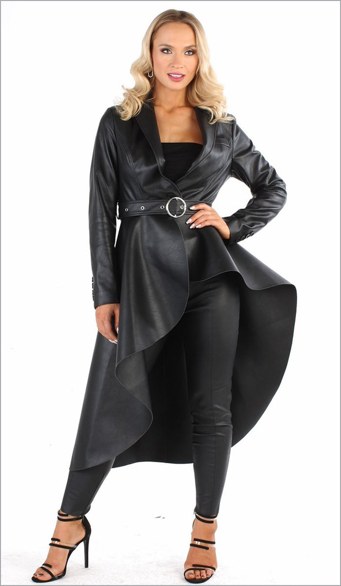 Faux Leather Jacket - High-low - Fall Collection