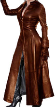 Load image into Gallery viewer, Faux Leather Coat - Full Length

