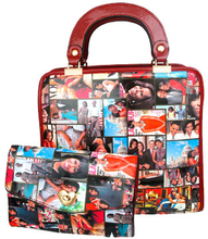 Load image into Gallery viewer, Michelle Obama Satchel with Small Clutch Pouch - Handbag
