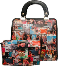 Load image into Gallery viewer, Michelle Obama Satchel with Small Clutch Pouch - Handbag - Item PUR-MZ200019
