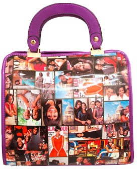 Michelle Obama Satchel with Small Clutch Pouch - Handbag - Item PUR-MZ200019
