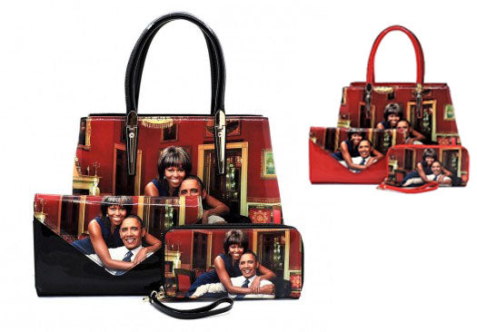 Obama Magazine Cover Picture Satchel - 3 in 1 - PUR200006