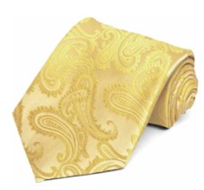 Goldenrod Paisley Necktie