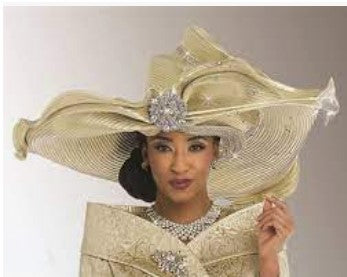 Donna Vinci Hat with Rhinestones