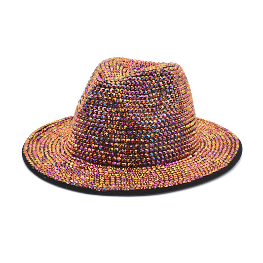 Rhinestone Fedora Hat